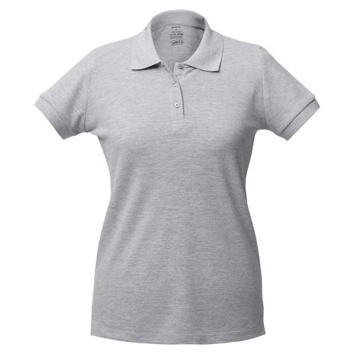 Рубашка поло женская Virma lady, серый меланж, размер S