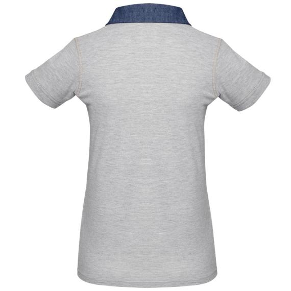 Рубашка поло женская DNM Forward серый меланж, размер L