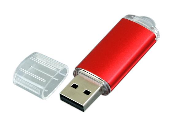 USB 2.0- флешка на 64 Гб с прозрачным колпачком