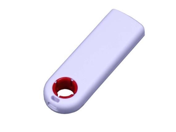 USB 2.0- флешка промо на 8 Гб прямоугольной формы, выдвижной механизм