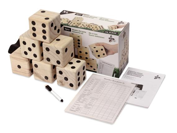 Деревянная игра в кости, XL "Dice"