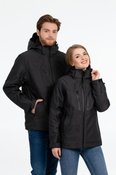Куртка-трансформер мужская Matrix серая с черным, размер 3XL