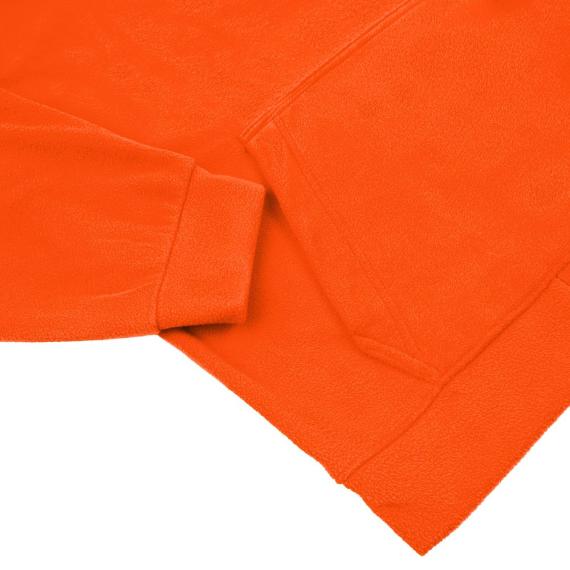 Худи флисовое унисекс Manakin, оранжевое, размер XS/S