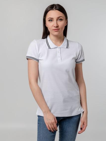 Рубашка поло женская Virma Stripes Lady, белая, размер M