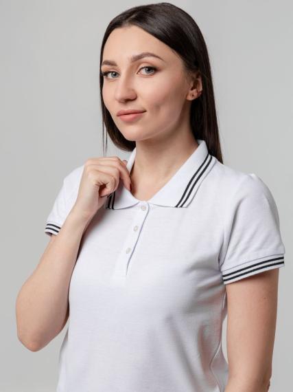 Рубашка поло женская Virma Stripes Lady, белая, размер XL