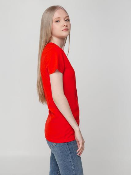 Футболка женская T-bolka Lady красная, размер XL