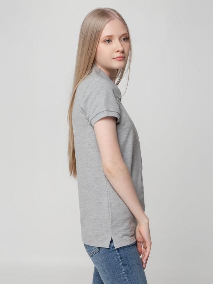 Рубашка поло женская Virma lady, серый меланж, размер 3XL