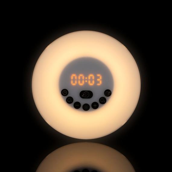 Лампа-колонка со световым будильником dreamTime, ver.2, черная
