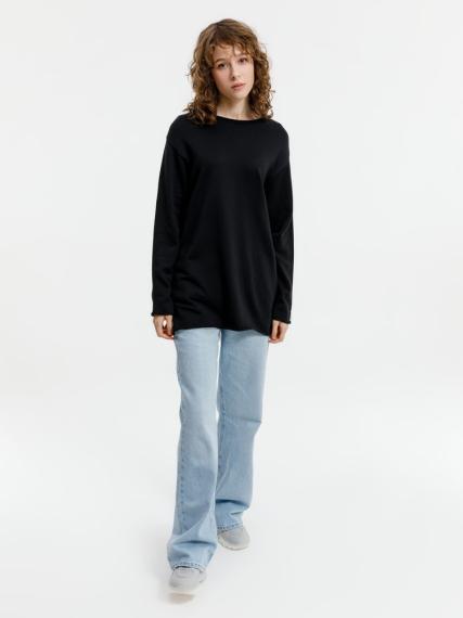 Лонгслив унисекс Siluetti Fuori, черный, размер L/XL