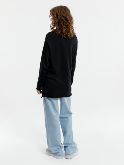 Лонгслив унисекс Siluetti Fuori, черный, размер L/XL