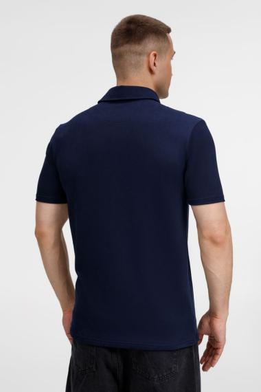 Рубашка поло унисекс Senti, темно-синяя, размер XXL