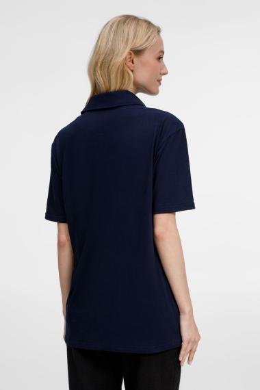 Рубашка поло унисекс Senti, темно-синяя, размер XXL