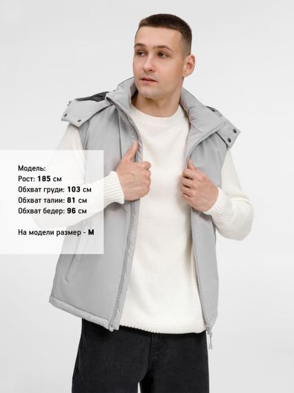Жилет унисекс Sfera, светло-серый, размер XL