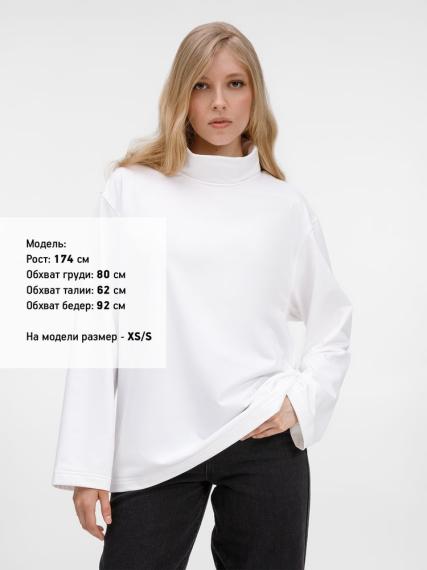Лонгслив из бифлекса Morfiss, белый, размер M/L