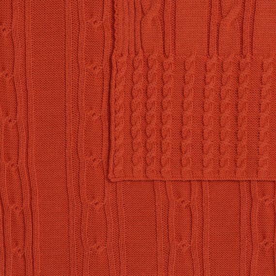 Плед Remitti, оранжевый (морковь)