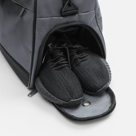 Спортивная сумка Atlantes, серая с черным