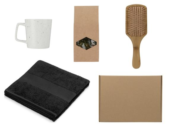 Подарочный набор для ванны с полотенцем, расческой и кружкой