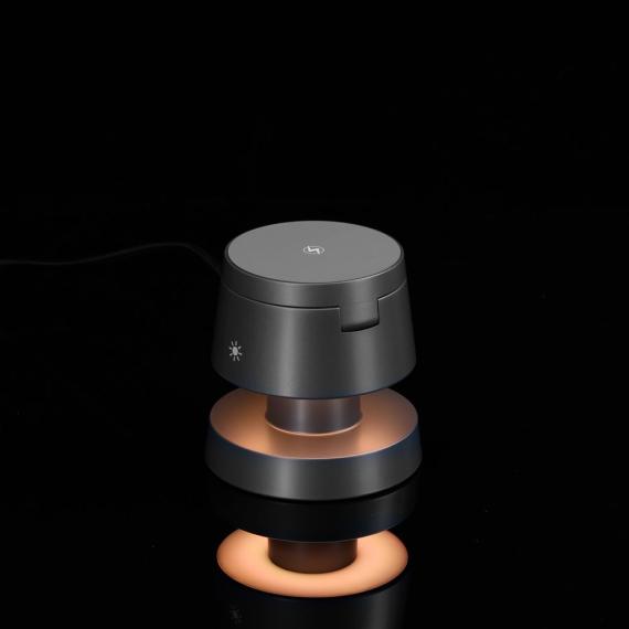 Станция беспроводной зарядки с подсветкой Lume, серая