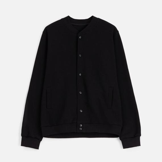 Бомбер унисекс Nuppu, черный, размер L