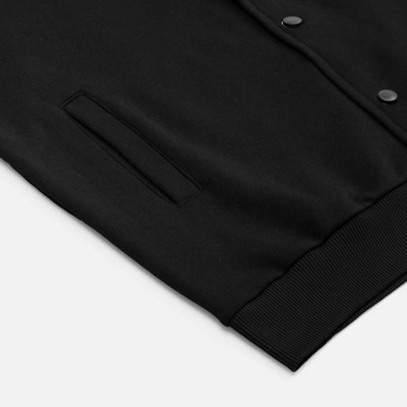 Бомбер унисекс Nuppu, черный, размер L