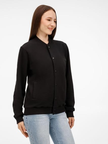 Бомбер унисекс Nuppu, черный, размер L