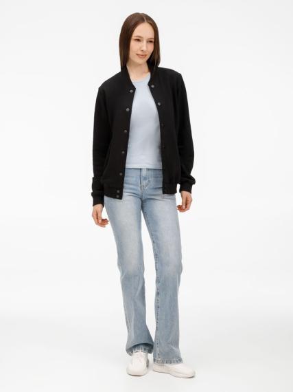 Бомбер унисекс Nuppu, черный, размер L