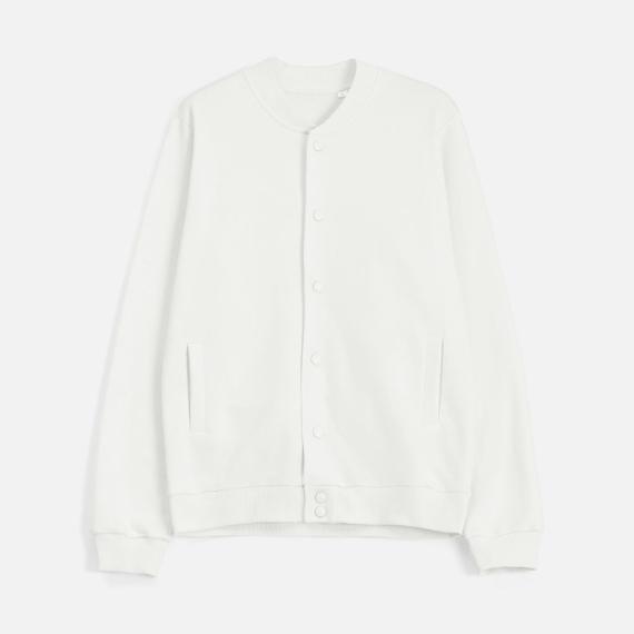 Бомбер унисекс Nuppu, молочно-белый, размер M