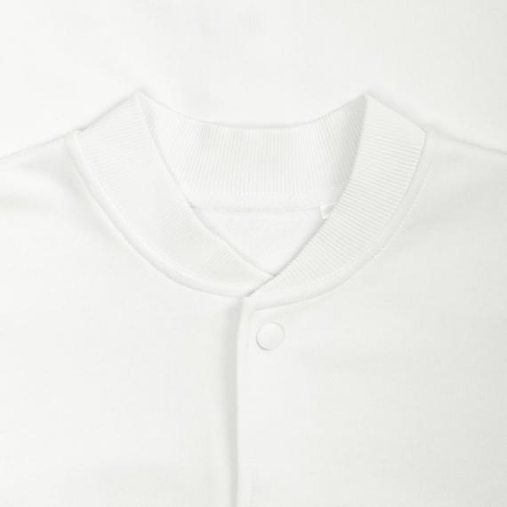 Бомбер унисекс Nuppu, молочно-белый, размер M