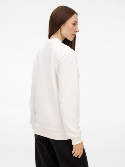 Бомбер унисекс Nuppu, молочно-белый, размер M