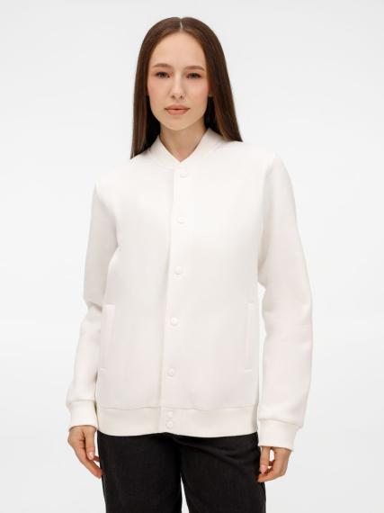 Бомбер унисекс AtmosWear, молочно-белый, размер S