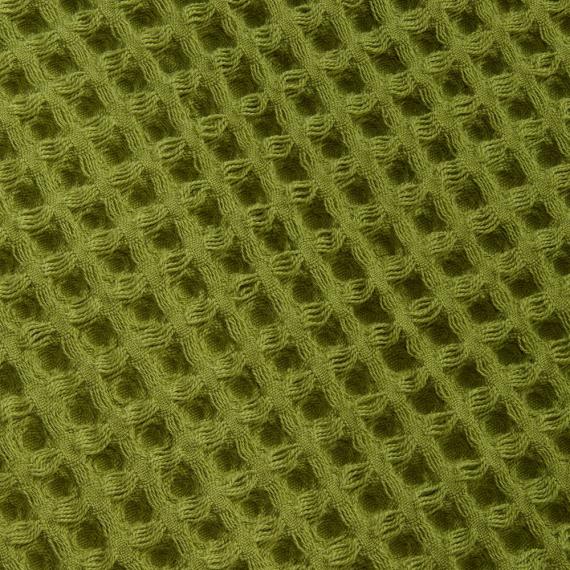 Плед вафельный Elenglect, зеленый