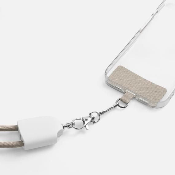 Кабель-ланьярд energyFlex Pro, серый