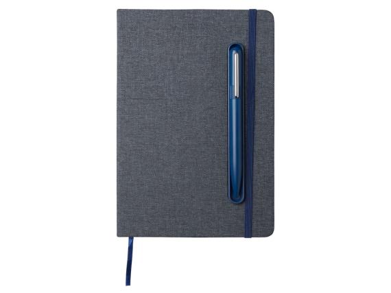 Блокнот А5 «NotaBene» с металлической шариковой ручкой и подставкой для телефона