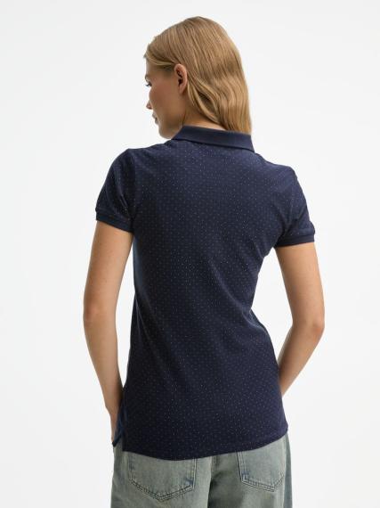 Рубашка поло женская Brandy Women темно-синий с белым, размер L