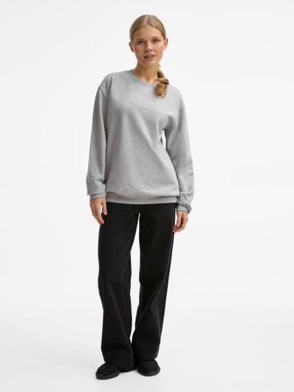 Свитшот унисекс Columbia, серый меланж, размер 5XL