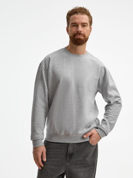 Свитшот унисекс Columbia, серый меланж, размер 5XL