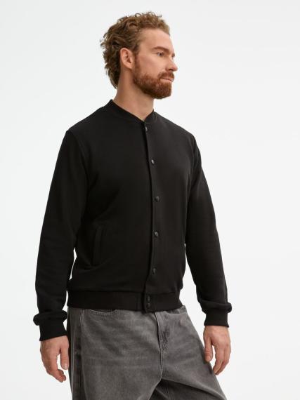 Бомбер унисекс Nuppu, черный, размер L