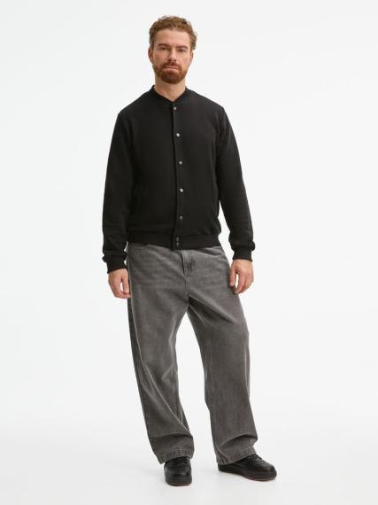 Бомбер унисекс Nuppu, черный, размер L