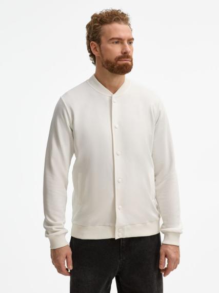 Бомбер унисекс Nuppu, молочно-белый, размер M