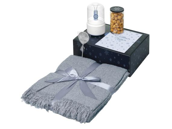 Подарочный набор «Re:Snug» с пледом, увлажнителем и попкорном