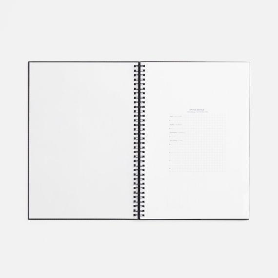 Ежедневник Notera Maxi, недатированный, красный