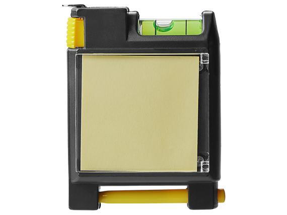 Рулетка на 2 м с уровнем и блоком для записей «Nerd»