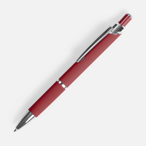 Ручка шариковая Chromos Soft Touch, красная