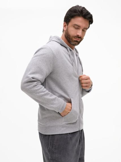 Толстовка унисекс Stone серый меланж, размер L