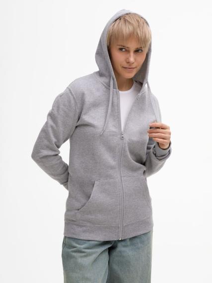 Толстовка унисекс Stone серый меланж, размер L