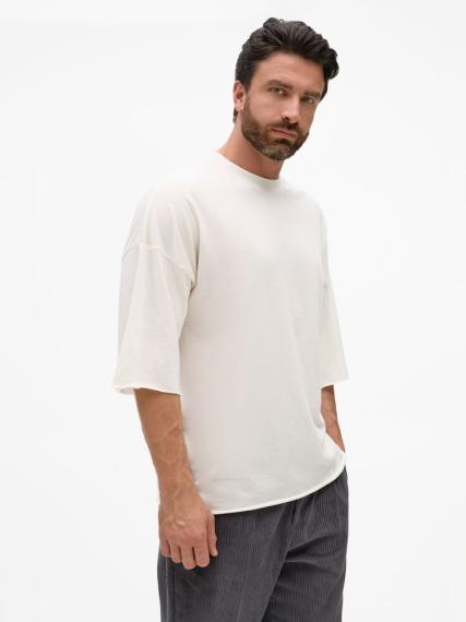 Футболка унисекс T1, молочно-белая