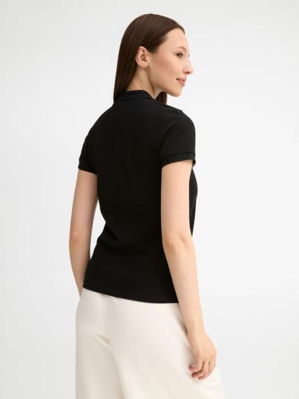 Рубашка поло женская People 210 черная, размер L