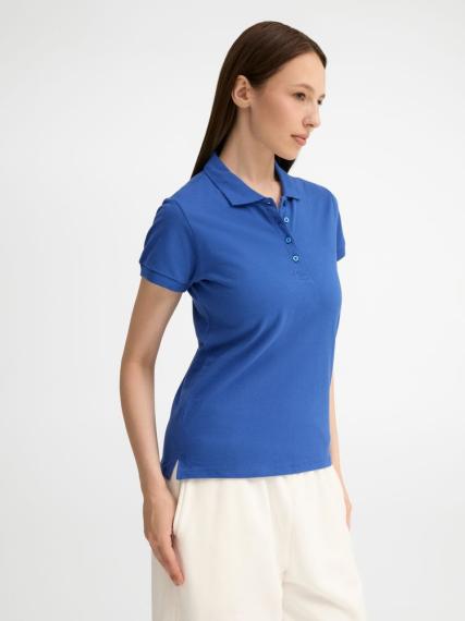Рубашка поло женская People 210 ярко-синяя (royal), размер L