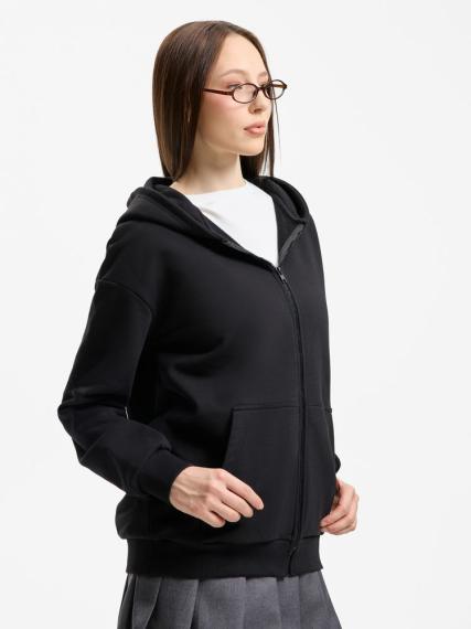 Толстовка унисекс оверсайз Sartoro, черная, размер XS/S