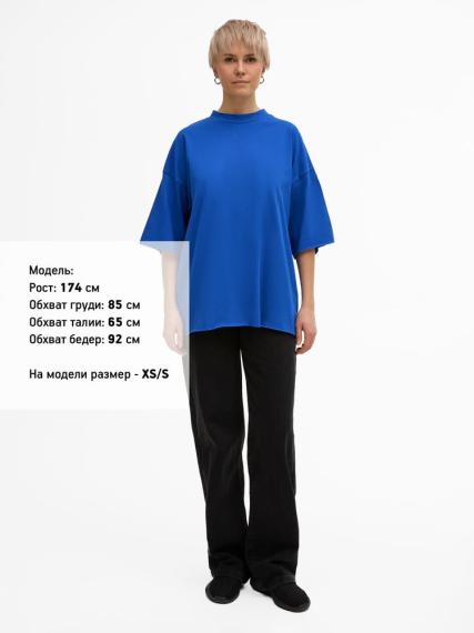 Футболка унисекс T1, синяя, размер XS/S